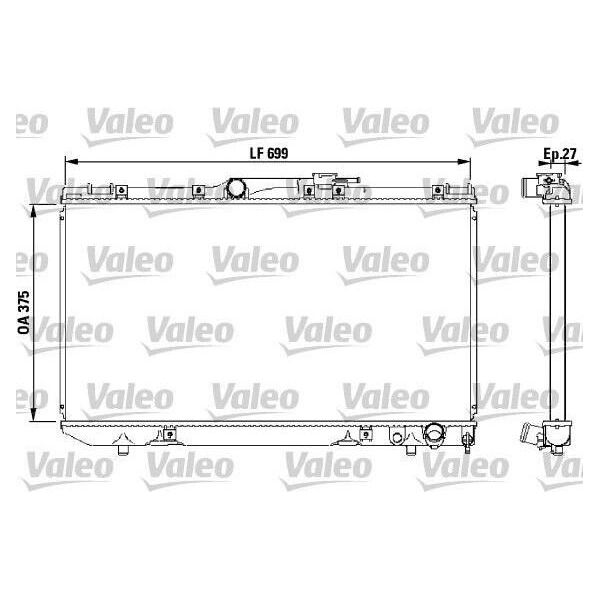 Valeo 731569 - Oe 16400 02200 Radiatore, Raffreddamento Motore Per Carina E (T19)-image