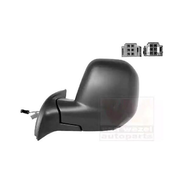 Van Wezel 0905827 Specchietto Esterno Specchietto Laterale Sinistro Adatto Per Peugeot Partner Tepee Convesso Riscaldato Primerizzato-image