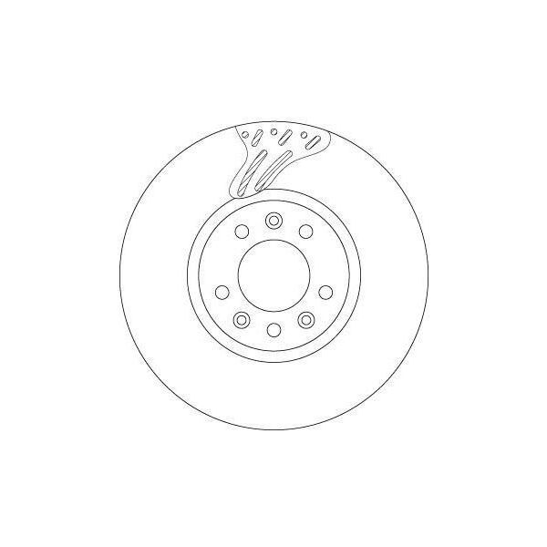 Trw DF6977S - Disco Freno Oe 9805260180 Per Jumpy (V), Vivaro C (K0), Zafira Life, Expert (V), Traveller (V)-image
