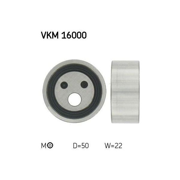 Skf Vkm 16000 Tendicinghia, Cinghia Dentata Oe 1307700QAD Compatibile Con Clio, Kubistar, Kangoo, Megane, Rapid, Twingo-image