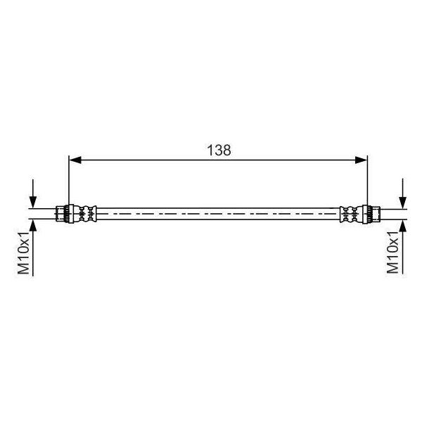 Bosch 1 987 481 625 - Tubo Freno Oe 46 21 000 03R Per Grand Scenic Iii (Jz), Megane Cc, Megane Iii, Scenic Iii-image