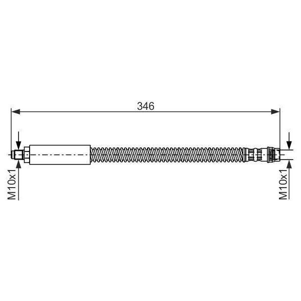 Bosch 1 987 476 859 - Oe 77 00 423 975 Tubo Freno Per Twingo Ii (CN0), Thalia Ii (Lu), Thalia I (Lb), Clio Ii-image