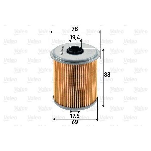 Valeo 587910 - Filtro Carburante Oe 7701204497 Per Clio I, Megane I, Megane Scenic, Rapid, Safrane I (B54), Safrane Ii (B54)-image