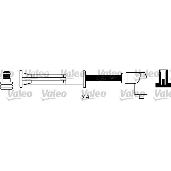 Valeo 346313 - Set Di Cavi Candela Oe 134481 Per Twingo I (S06), Twingo I (C06), Megane I, Kangoo (Fc), Kangoo (Kc), Clio Ii, Clio I-image