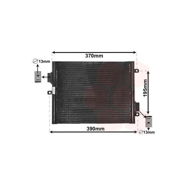 Van Wezel 74005052 - Condensatore Aria Condizionata Oe 99657311102 Per 911 (997), 911 (996), Boxster (986), Boxster (987), Cayman (987)-image