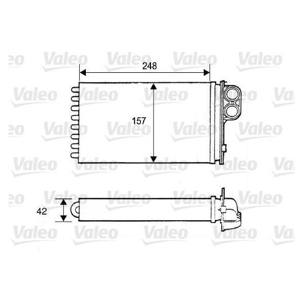Valeo 812115 - Oe 6448 74 Scambiatore Di Calore, Riscaldatore Per 405 Ii, 406-image