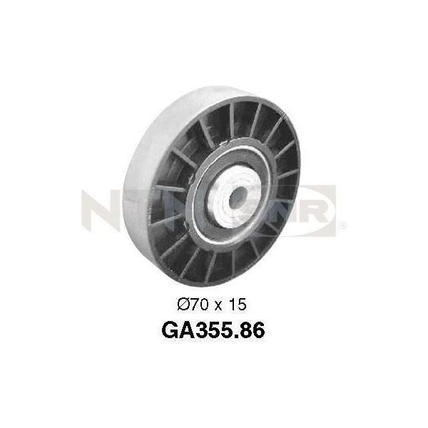 Snr GA355.86 - Puleggia Folle Oe 7700869684, Cinghia A V Per Clio Ii, Kangoo (Kc), Kangoo (Fc), Thalia I (Lb)-image