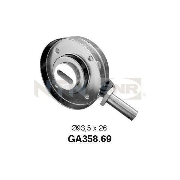 Snr GA358.69 - Puleggia Tenditore Oe 6453 R8, Cinghia A V Per 605 (6B), Boxer-image