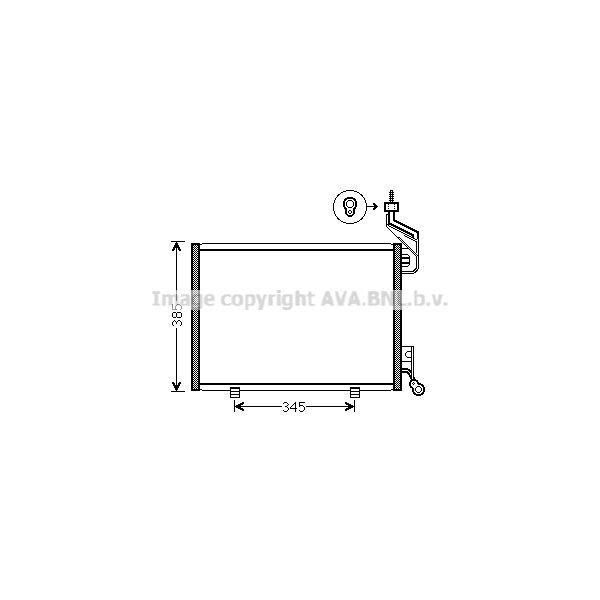 Prasco FD5444 - Condensatore Aria Condizionata Oe 1513110 Per Fiesta Vi-image