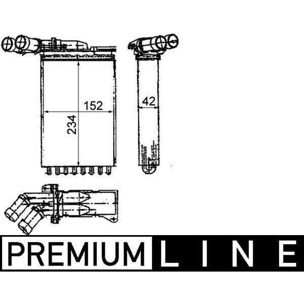 Mahle Ah 116 000P - Oe 6448C9 Scambiatore Di Calore, Riscaldatore Per Xsara, 306-image