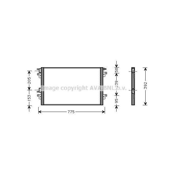 Prasco RTA5366 - Condensatore Aria Condizionata Oe 8200332852 Per Laguna Ii, Vel Satis (BJ0)-image