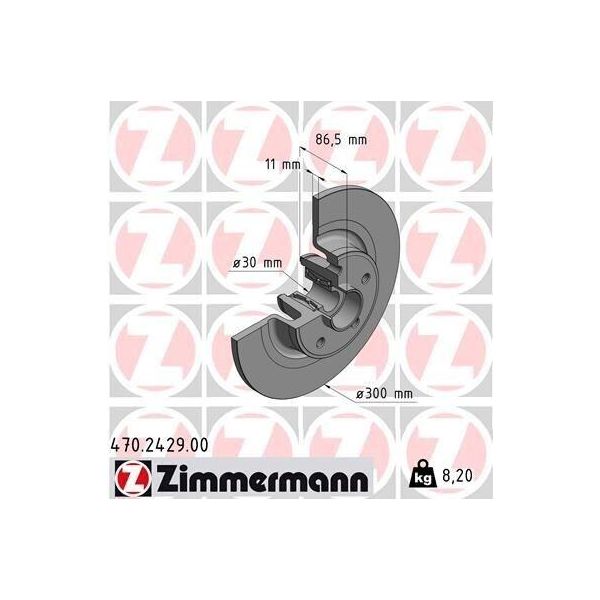 Zimmermann 470.2429.00 - Disco Freno Per Espace Iv (Jk), Vel Satis (BJ0)-image