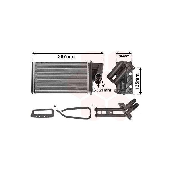 Van Wezel 43006203 Scambiatore Di Calore Riscaldamento Interno Radiatore Per Renault Laguna Ii Grandtour (KG0/1) Laguna Ii (BG0/1) Laguna I (B56, 556)-image