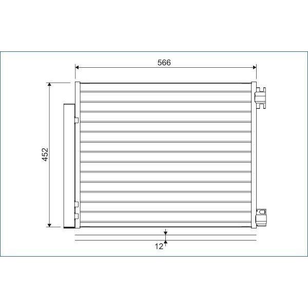 Valeo 822569 - Condensatore Aria Condizionata Con Essiccatore Oe 921001829R Per Grand Scenic Iv (R9), Megane Iv, Scenic Iv, Talisman-image