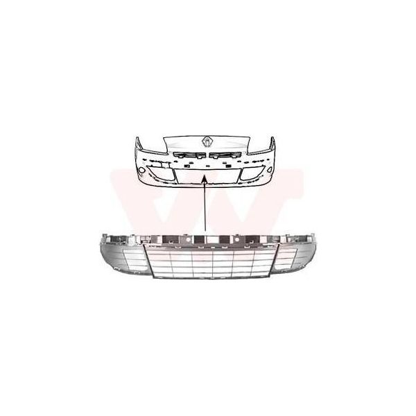 Van Wezel 4380590 - Oe 622545401R Griglia Di Ventilazione, Anteriore Per Grand Scenic Iii (Jz), Scenic Iii-image