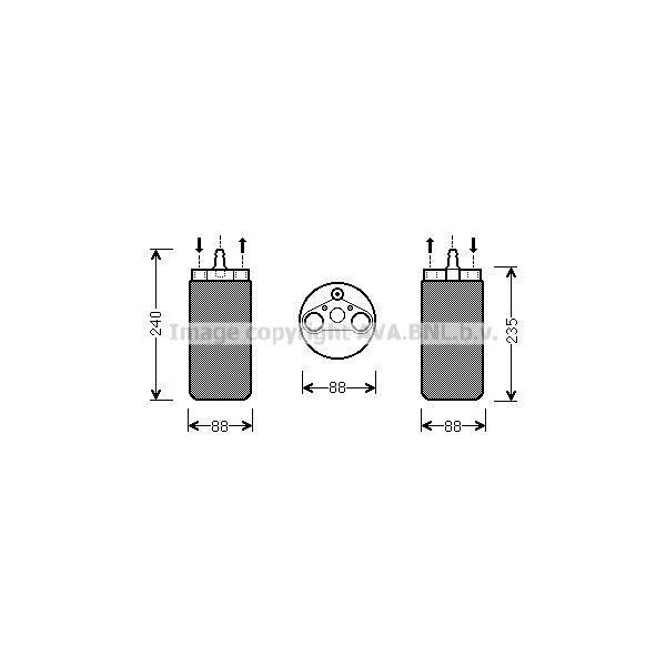 Prasco RTD453 - Essiccatore Aria Condizionata Oe 8200392916 Per Espace Iv (Jk), Laguna Ii, Vel Satis (BJ0)-image
