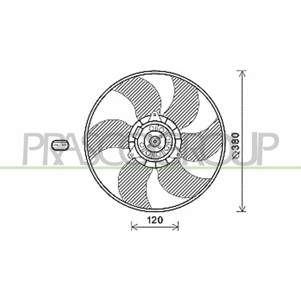Prasco RN032F002 - Ventola Radiatore Oe 7701054966 Per Megane Ii, Grand Scenic Ii (Jm), Kangoo (Kw), Kangoo (Fw), Scenic Ii-image