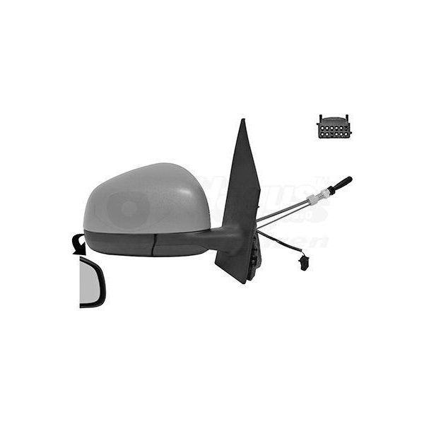 Van Wezel 2916806 - Oe 45381104019999 Specchio Esterno Destro Per Fortwo Cabriolet (453), Fortwo (453)-image