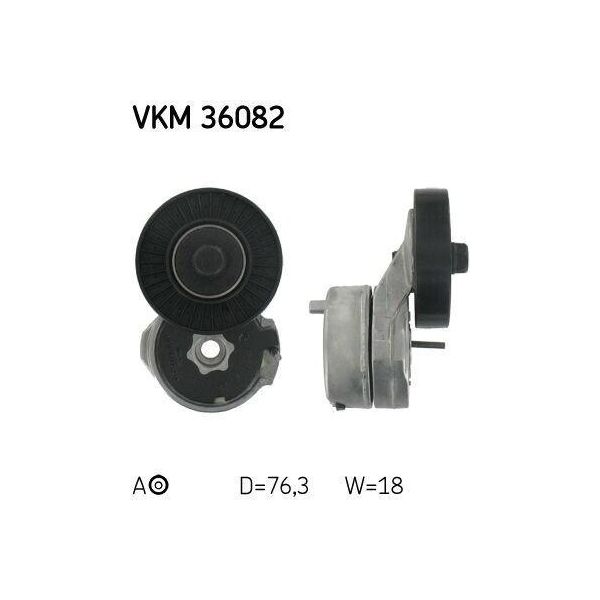 Skf Vkm 36082 - Oe 77 00 870 495 Puleggia Tenditore, Cinghia A V Per Clio Ii, Kangoo (Kc), Kangoo (Fc)-image