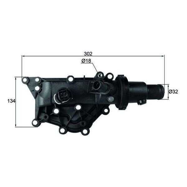 Mahle Th 60 89 - Termostato Acqua Di Raffreddamento Oe 8200158269 Per Clio Iii, Megane Cc, Megane Ii, Megane Iii, Modus (F/JP0), Scenic Ii, Twingo Ii (CN0), Wind (E4M)-image