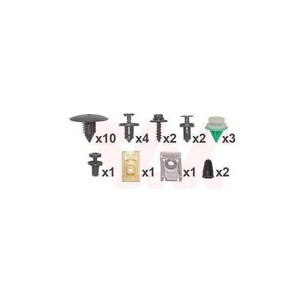 Van Wezel 4327796 - Oe 600381245R Kit Di Montaggio, Parafango Per Megane Ii-image