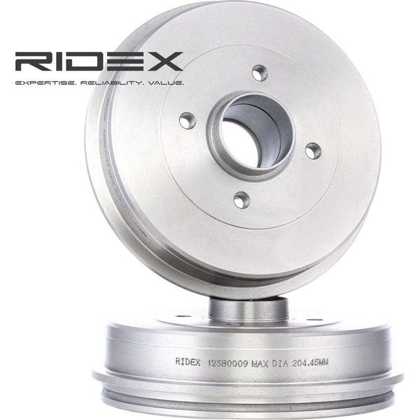 Ridex 123B0009 - Oe 43200 00QAF Tamburo Del Freno Per Kangoo (Kc), Kangoo (Fc)-image