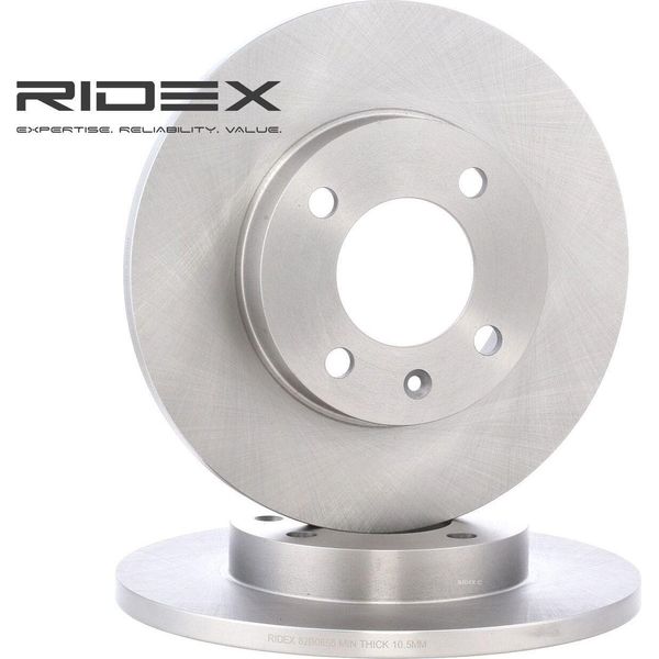 Ridex 82B0655 - Disco Freno Oe 171 615 301 V Per Cordoba 6K, Ibiza 6K, Toledo I 1L2, Golf Iii 1H, Jetta Ii 165, 19E, 1G2, Polo 6V, Vento 1H-image