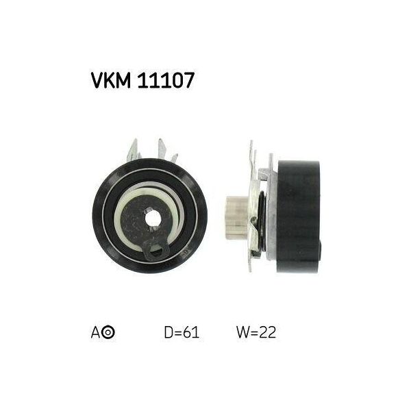Skf Vkm 11107 - Oe 030 109 243 L Spannrolle, Zahnriemen FüR Arosa (6H), Cordoba (6K), Cordoba (6L), Ibiza (6K), Ibiza (6L), Inca (6K), Caddy Ii (9K), Fox (5Z), Lupo (6E1, 6X1), Polo (6N), Polo (6V)-image