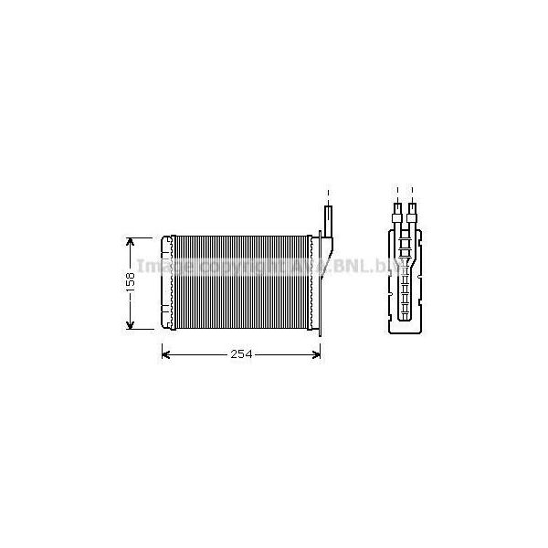 Prasco RT6087 - Oe 7701027040 Scambiatore Di Calore, Riscaldatore Per Rapid, Twingo I (C06), Twingo I (S06), Express-image
