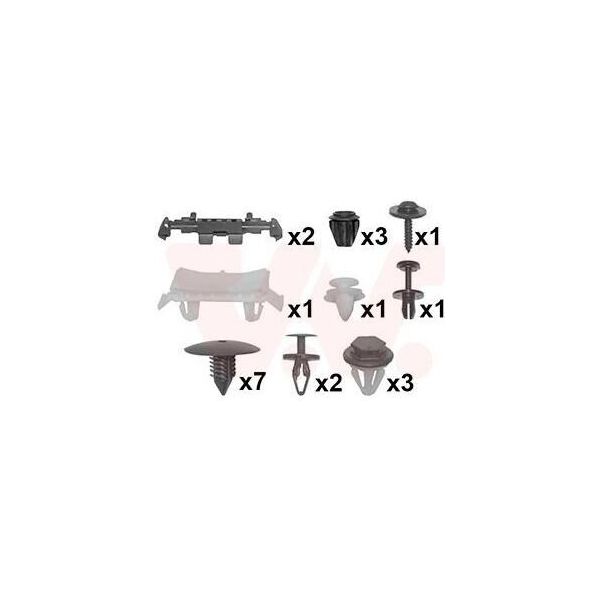 Van Wezel 4333796 - Oe 600389756R Kit Di Montaggio, Parafango Per Clio Iii-image