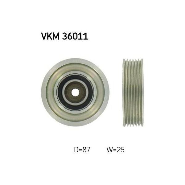 Skf Vkm 36011 - Oe 77 00 864 573 Puleggia Folle, Cinghia A V Per Laguna I-image