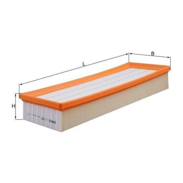 Mahle Lx 997 - Filtro Aria Oe 6K0129620B Per Inca (6K), Ibiza (6K), Cordoba (6K), Polo (6V), Caddy Ii (9K)-image