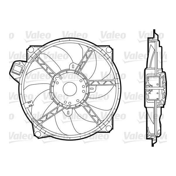 Valeo 696376 - Ventola Radiatore Oe 214810011R Per Megane Iii, Megane Cc, Grand Scenic Iii (Jz), Scenic Iii-image