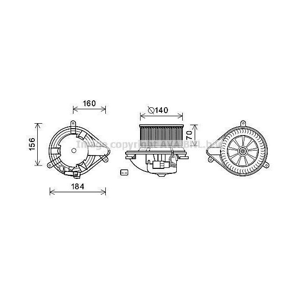 Prasco RT8572 - Motore Soffiatore Oe 7701041792 Per Megane Scenic, Scenic I-image