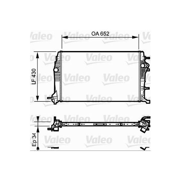 Valeo 735181 - Oe 214100017R Radiatore, Raffreddamento Motore Per Scenic Iii, Grand Scenic Iii (Jz)-image