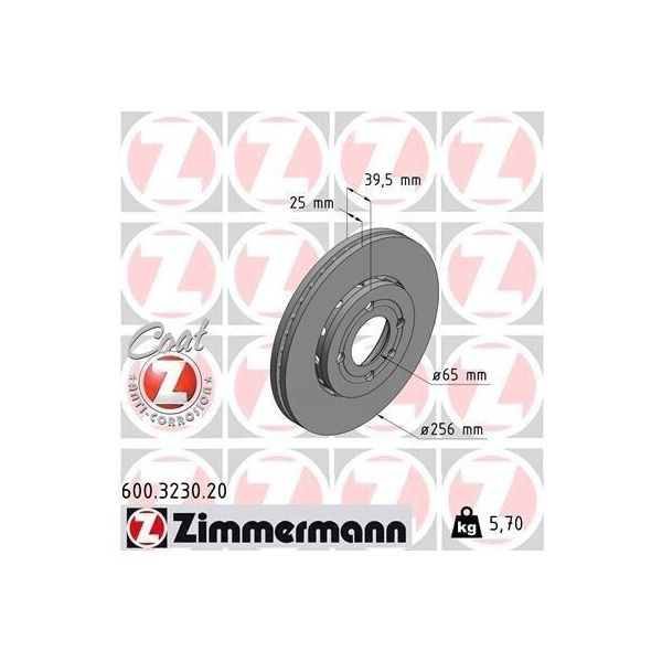 Zimmermann 600.3230.20 - Disco Freno Per Lupo (6E1, 6X1), Polo (6N)-image