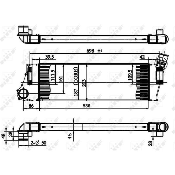 Nrf 30899 - Intercooler Oe 8200115540 Per Megane Ii, Scenic Ii, Grand Scenic Ii (Jm)-image