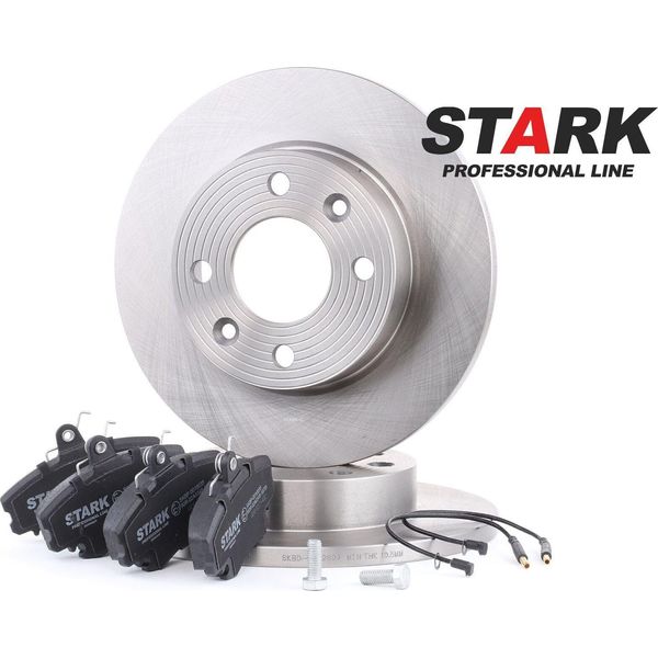 Stark SKBK-1090094 - Dischi E Pastiglie Freno Oe 6000008126 Per Logan, Sandero, Clio I, Clio Ii, Express, Logan I, Megane I, Rapid, Sandero I (Bs), Thalia I (Lb), Thalia Ii (Lu), Thalia Iii (L8), Twingo I (C06), Twingo I (S06)-image