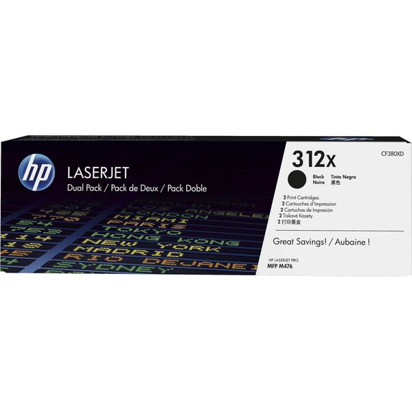 Hp 312X - 4400 Pagine - Nero - 2 Unità-image