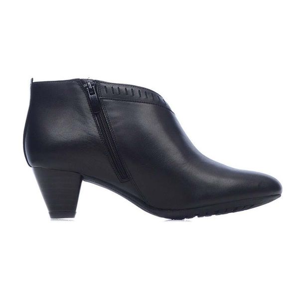 Clarks Donna Denny Frances Stivali Con Zip In Pelle Nera Clarks Donna Denny Frances Stivali Con Zip In Pelle Nera 35,5-image