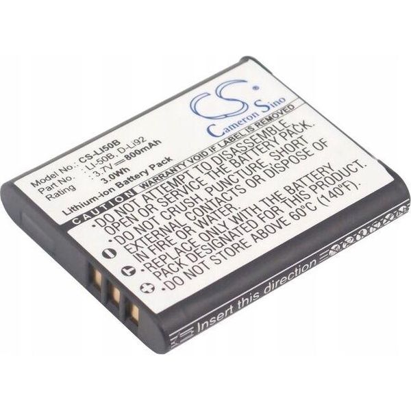 Batteria Per Olympus Mju, Casio Exilim, Kodak Pixpro, Li-Ion 3,7V 800Mah-image