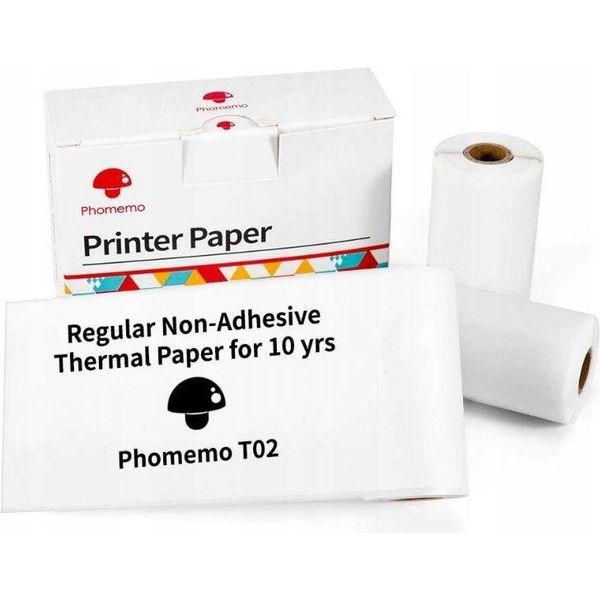 Carta Bianca Cartuccia 3X 53Mm 53Mm In Rotolo Per Phomemo T02 / M02 Pro / M02X / Q12-RM10-image