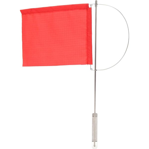Bandiera Indicatore Del Vento Monotipo Marino Albero In Acciaio Inox Rosso Barca Per Barca A Vela Yacht 185X135 Mm / 7,28 X 5,31 In-image