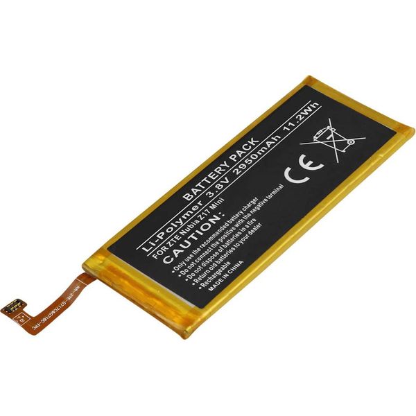 Avizar, Batteria Zte Nubia Z17 Mini Li-Polymer 3,8V 2950Mah, Nero / Giallo-image