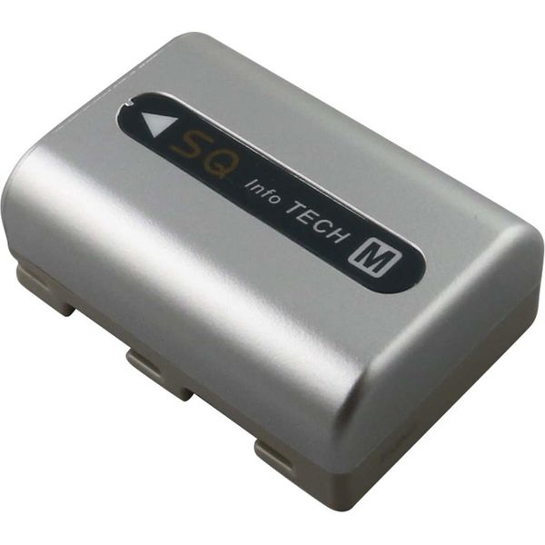 Avizar, Batteria Videocamera Sony NP-FM50 NP-QM51 7,2V Li-Ion 1700Mah, Argento-image