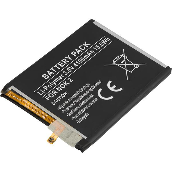 Avizar, Batteria Li-Polymer Nokia 2 3.8V 4100Mah 15,6Wh, Nero-image
