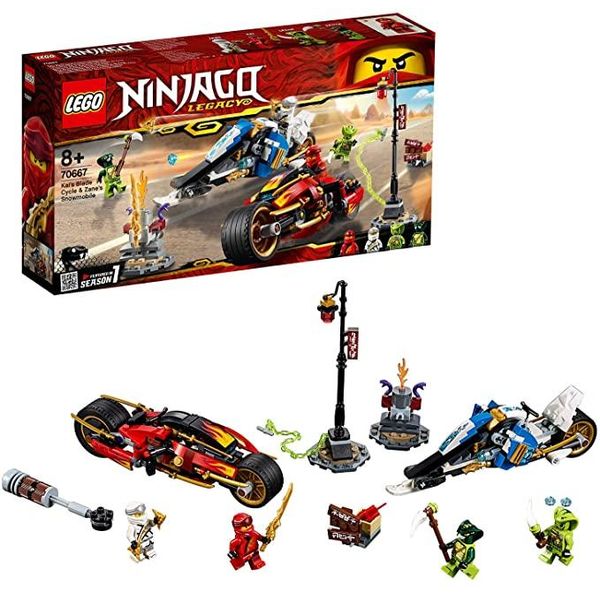 Lego® Ninjago 70667 La Moto Di Fuoco Di Kai E La Motoslitta Di Zane-image