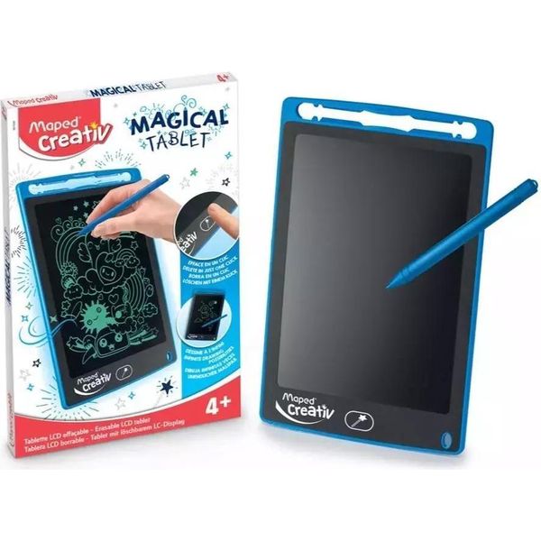 Maped 907039 Maped Creativ Lcd Lavagna Per Scrivere E Colorare Magical Tablet, Blu-image
