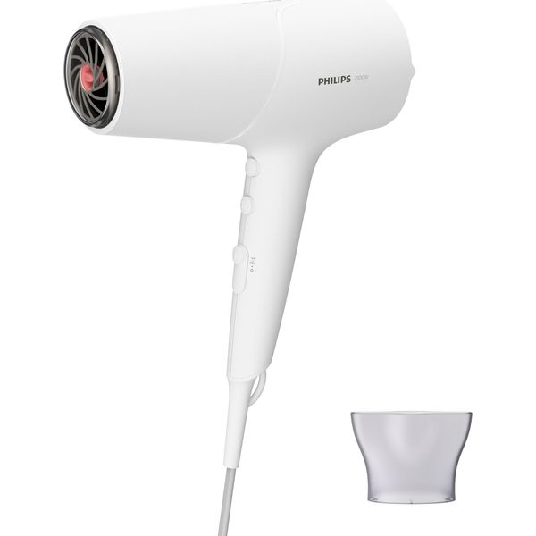 Philips | Asciugacapelli | BHD500/00 | 2100 W | Numero Di Impostazioni Di Calore 3 | Funzione Di Ionizzazione | Bianco-image