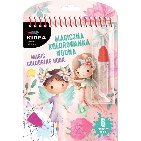 Magico Libro Da Colorare Ad Acqua Con Penna Elfi Kidea-image